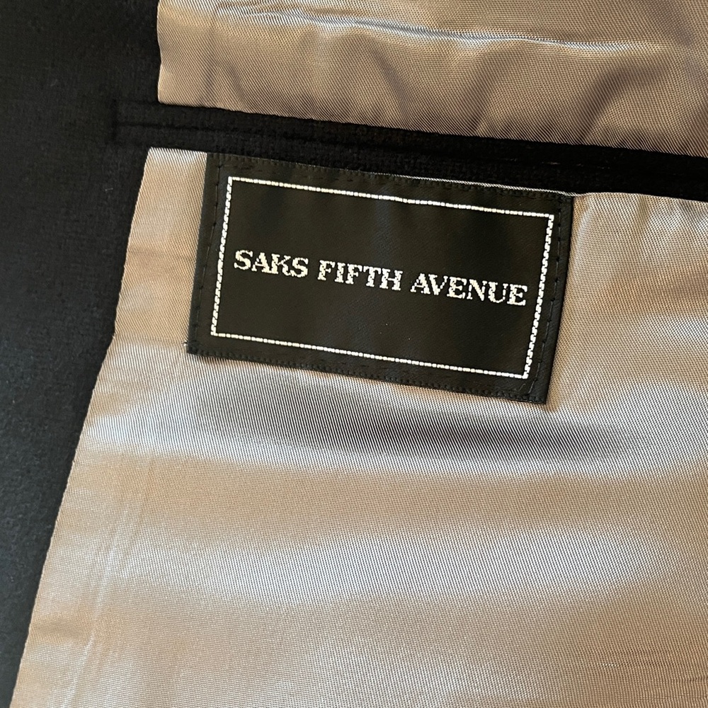 Loro Piana 100% Cashmere Blazer SAKS 5th Ave Black Size 46 **READ description** - Picture 6 of 16